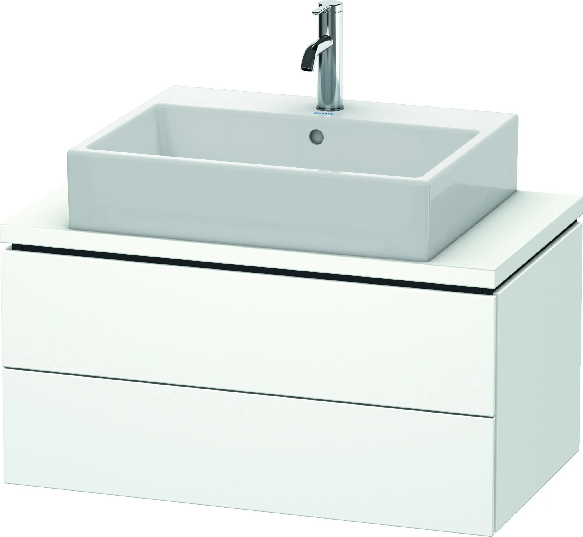 Duravit Waschtischunterschrank wandhängend „L-Cube“ 82 × 40 × 47,7 cm Weiß Matt