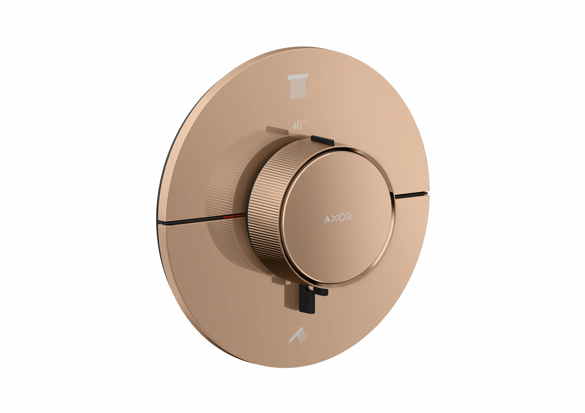 Hansgrohe AXOR ShowerSelect ID Thermostat Unterputz rund für 2 Verbraucher, Polished Red Gold Hansgrohe AXOR ShowerSelect ID Thermostat Unterputz rund für 2 Verbraucher, Polished Red Gold