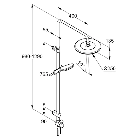 FRESHLINE Dual Shower System 8,0 l/min chrom