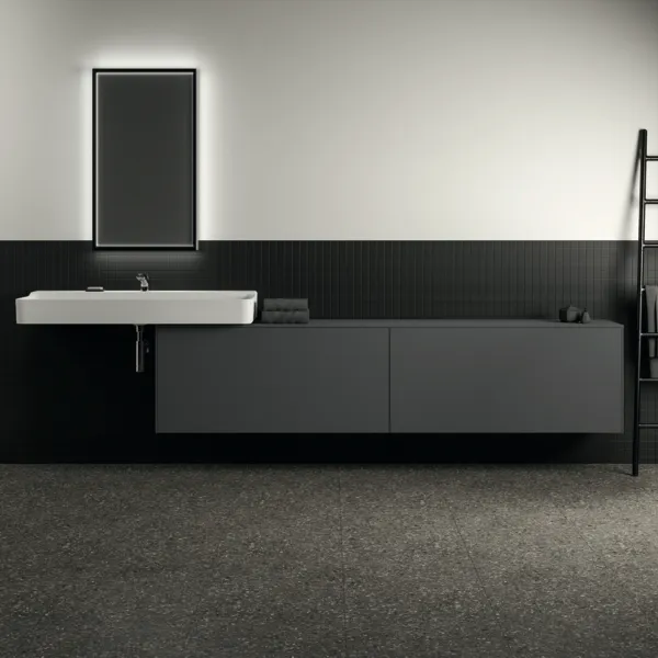Ideal Standard Waschtischunterschrank Conca, 2 Auszüge, Anthrazit Ideal Standard Waschtischunterschrank Conca, 2 Auszüge, Anthrazit