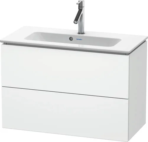 Duravit Waschtischunterschrank wandhängend „L-Cube“ 82 × 55 × 39,1 cm Weiß Matt