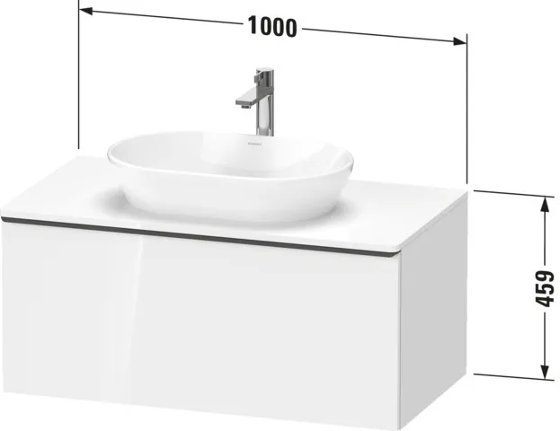 Duravit Waschtischunterschrank wandhängend „D-Neo“ 100 × 45,9 × 55 cm in Taupe Matt Duravit Waschtischunterschrank wandhängend „D-Neo“ 100 × 45,9 × 55 cm in Taupe Matt