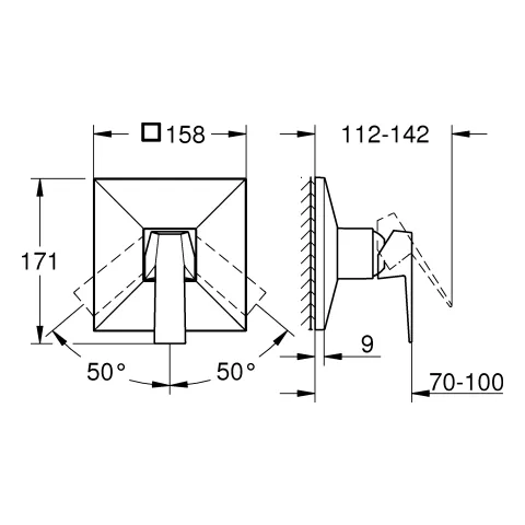 Grohe Allure Brilliant Einhand-Brausebatterie Fertigmontageset für Rapido SmartBox hard graphite geb. Grohe Allure Brilliant Einhand-Brausebatterie Fertigmontageset für Rapido SmartBox hard graphite geb.