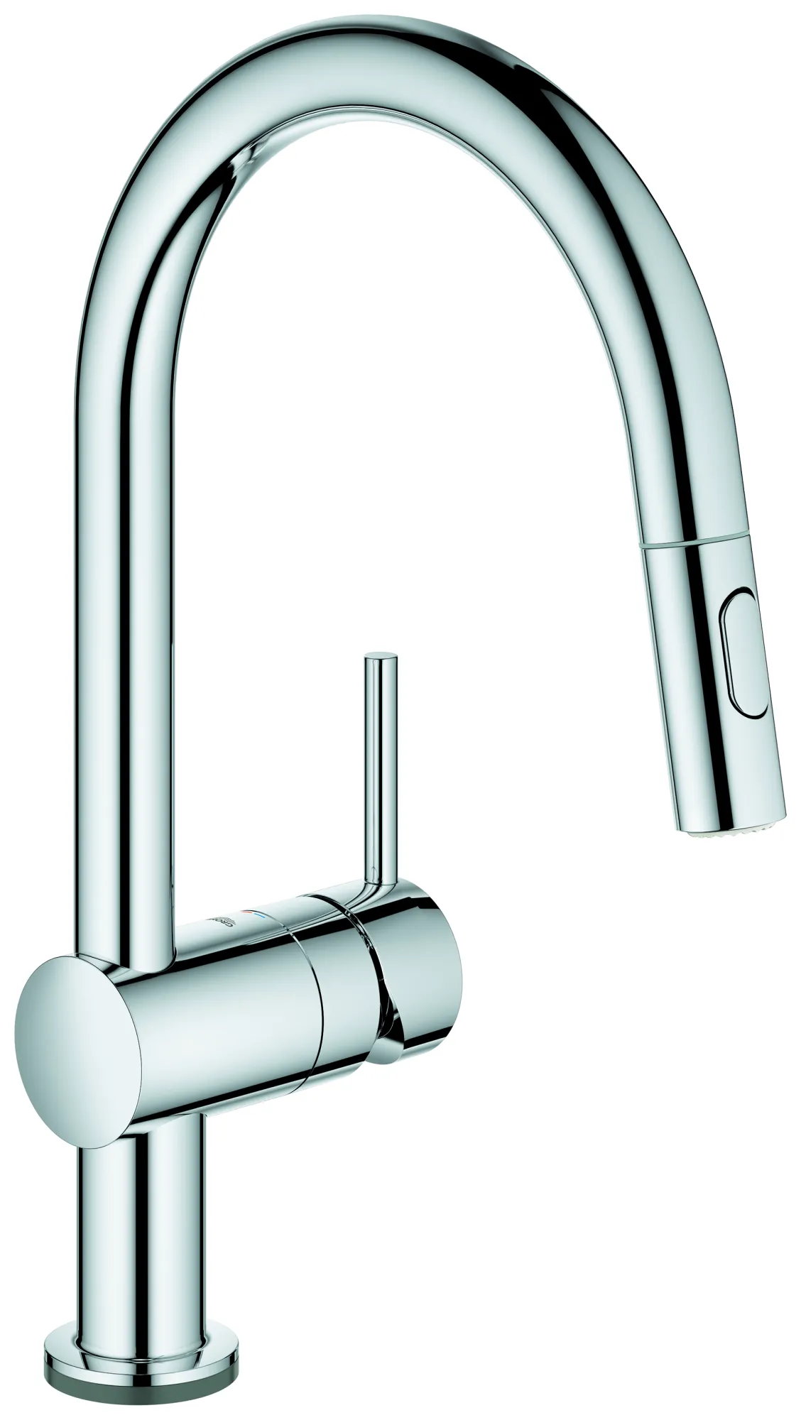 Grohe Elektronische Einhand-Spültischbatterie Minta Touch, C-Auslauf in chrom