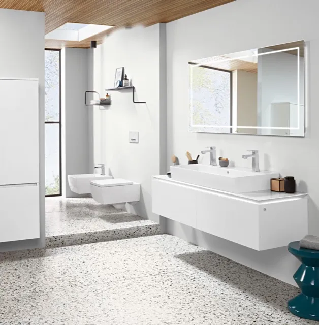 Wand-Tiefspül-WC DirectFlush „Memento 2.0“ 37,5 × 34,5 × 56 × 56 cm in Weiß Alpin, Abgang waagerecht, ohne Spülrand Wand-Tiefspül-WC DirectFlush „Memento 2.0“ 37,5 × 34,5 × 56 × 56 cm in Weiß Alpin, Abgang waagerecht, ohne Spülrand