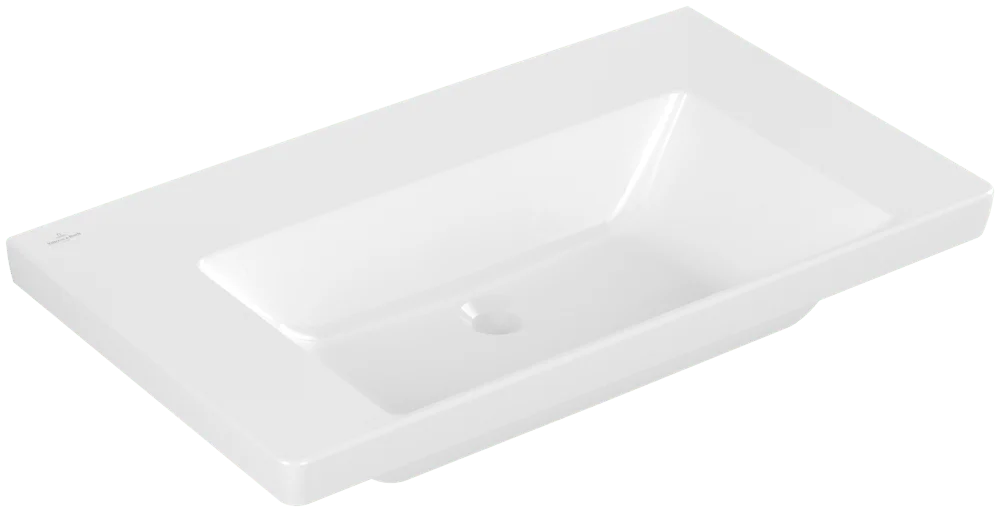 Villeroy & Boch Schrankwaschtisch Subway 3.0, 800x470x165 mm, glänzend weiß Alpin, TitanCeram, Wandmontage
