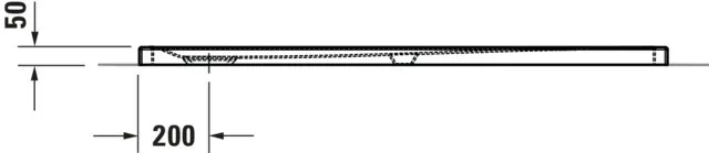 Duravit rechteck Duschwanne „Tempano“ 150 × 75 cm