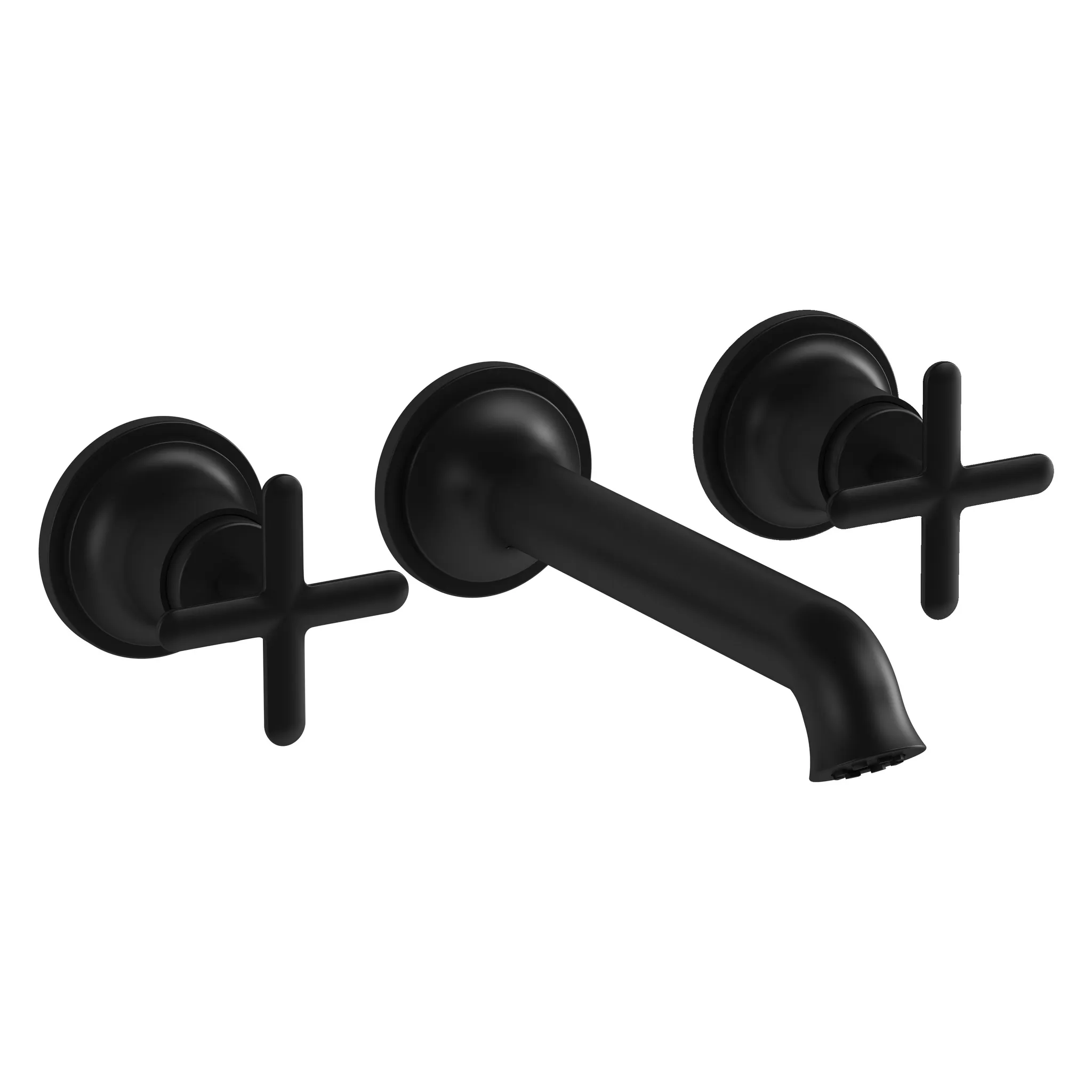 VitrA Origin Classic Zweigriff-Waschtischarmatur Fertigmontageset Unterputzmontage Schwarz Matt