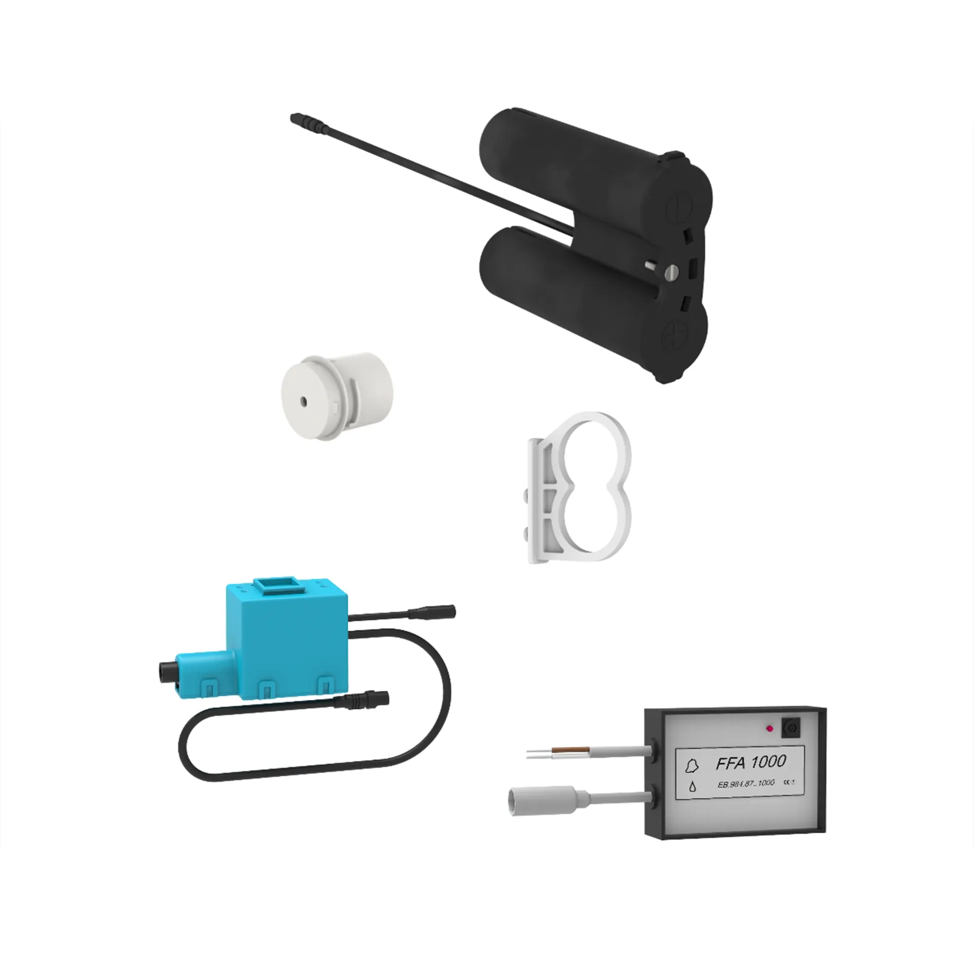 Installationssystem (LIS) INEOFunk - WC - Steuerung AW110 codiertesFunksignal barrierefrei zur manuellenFernauslösung über Stützklappengriffemit Funksender passend zu H920105