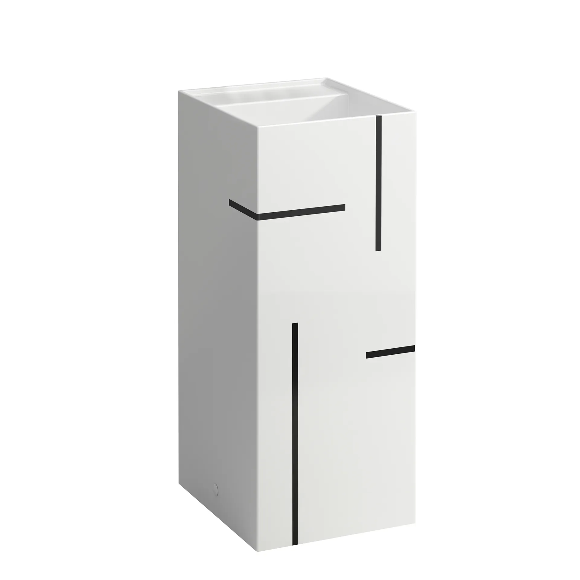 Waschtisch freistehend Kartell • 435x375x900 1 Hahnloch ohne Überlauf weiß