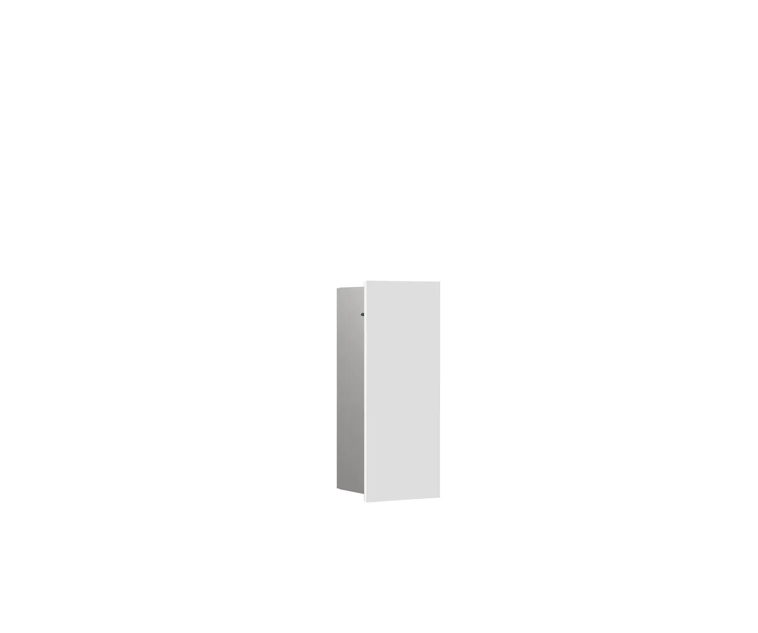 Bürstengarnitur-Modul asis pure Türanschlag rechts, Unterputz, 435mm, alpinweiss matt Bürstengarnitur-Modul asis pure Türanschlag rechts, Unterputz, 435mm, alpinweiss matt