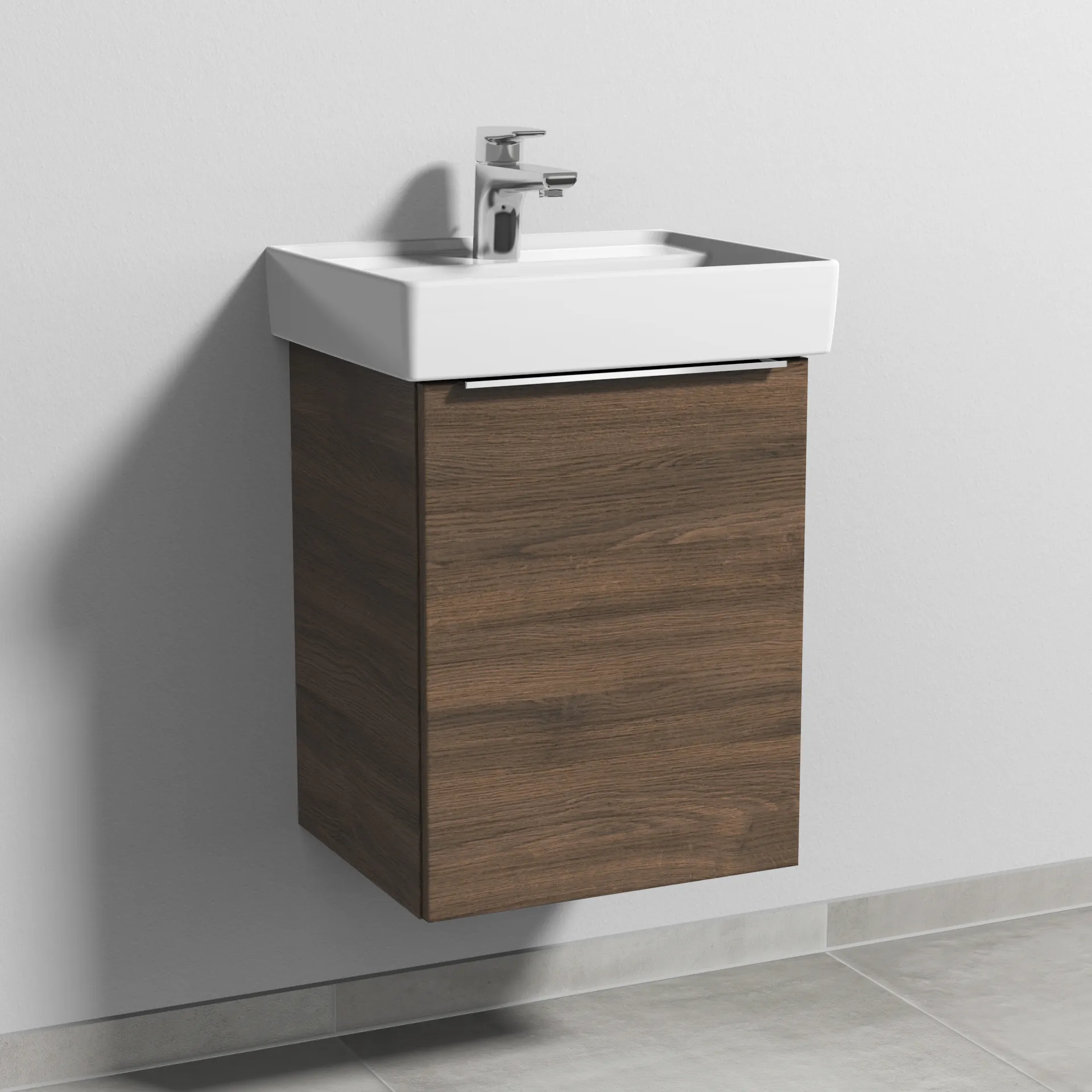 Waschtischunterbau rechts 3way (UM831) 517x400x347 Anthrazit-Matt