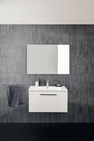Waschbecken „i.lifeB“ 81 × 51 × 18 cm, Hahnlochposition mittig in Weiß Waschbecken „i.lifeB“ 81 × 51 × 18 cm, Hahnlochposition mittig in Weiß