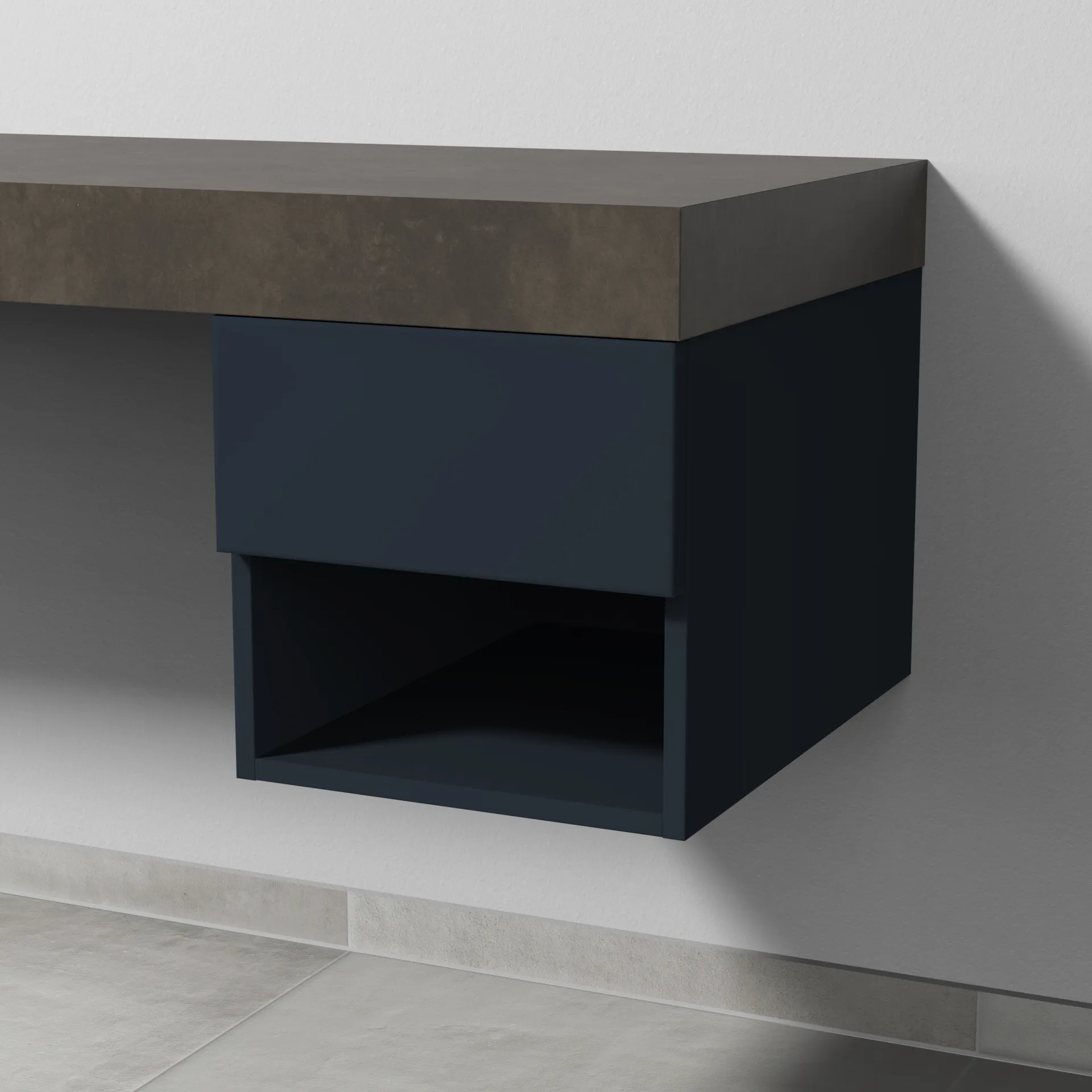 Sanipa Anbauschrank „2morrow“ 350 × 340 × 520 mm in Marine (matt)