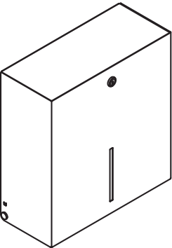 HEWI Großrollenhalter „System 900“ 33,6 × 14,5 × 35 cm