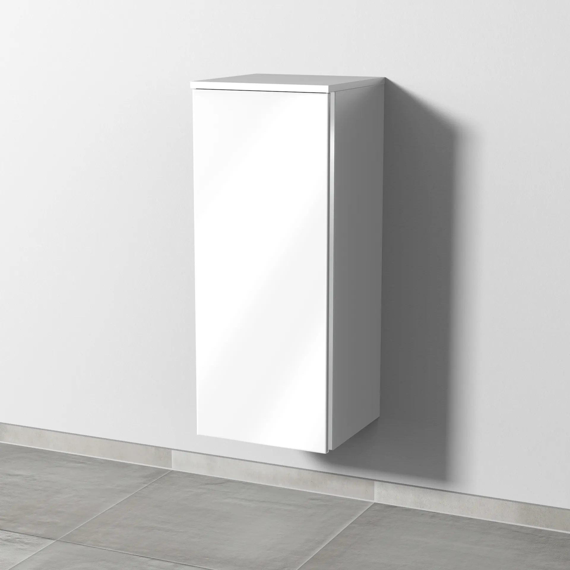 Sanipa Mittelschrank „3way“ 350 × 850 × 345 mm Anschlag links, in Weiß (glanz), Anschlag links