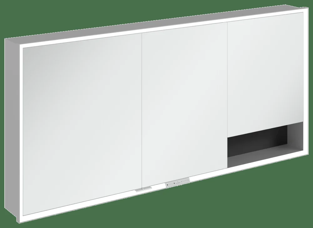 Villeroy & Boch Einbau-Spiegelschrank My View+ A48216, 1600 x 750 x 168 mm, Volcano Black Villeroy & Boch Einbau-Spiegelschrank My View+ A48216, 1600 x 750 x 168 mm, Volcano Black
