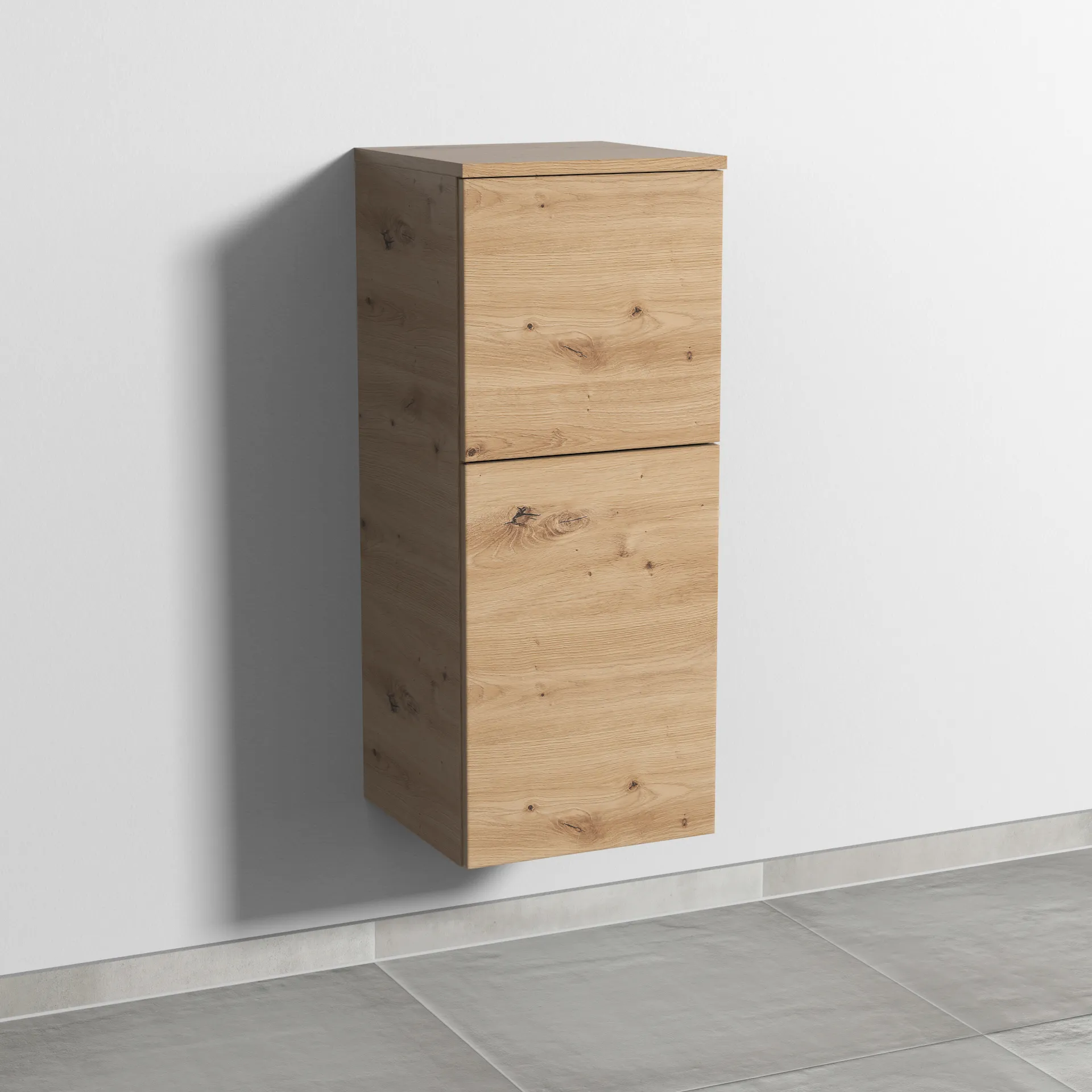 Sanipa Mittelschrank „3way“ 350 × 850 × 345 mm Anschlag rechts, in Eiche Natural-Touch, Anschlag rechts