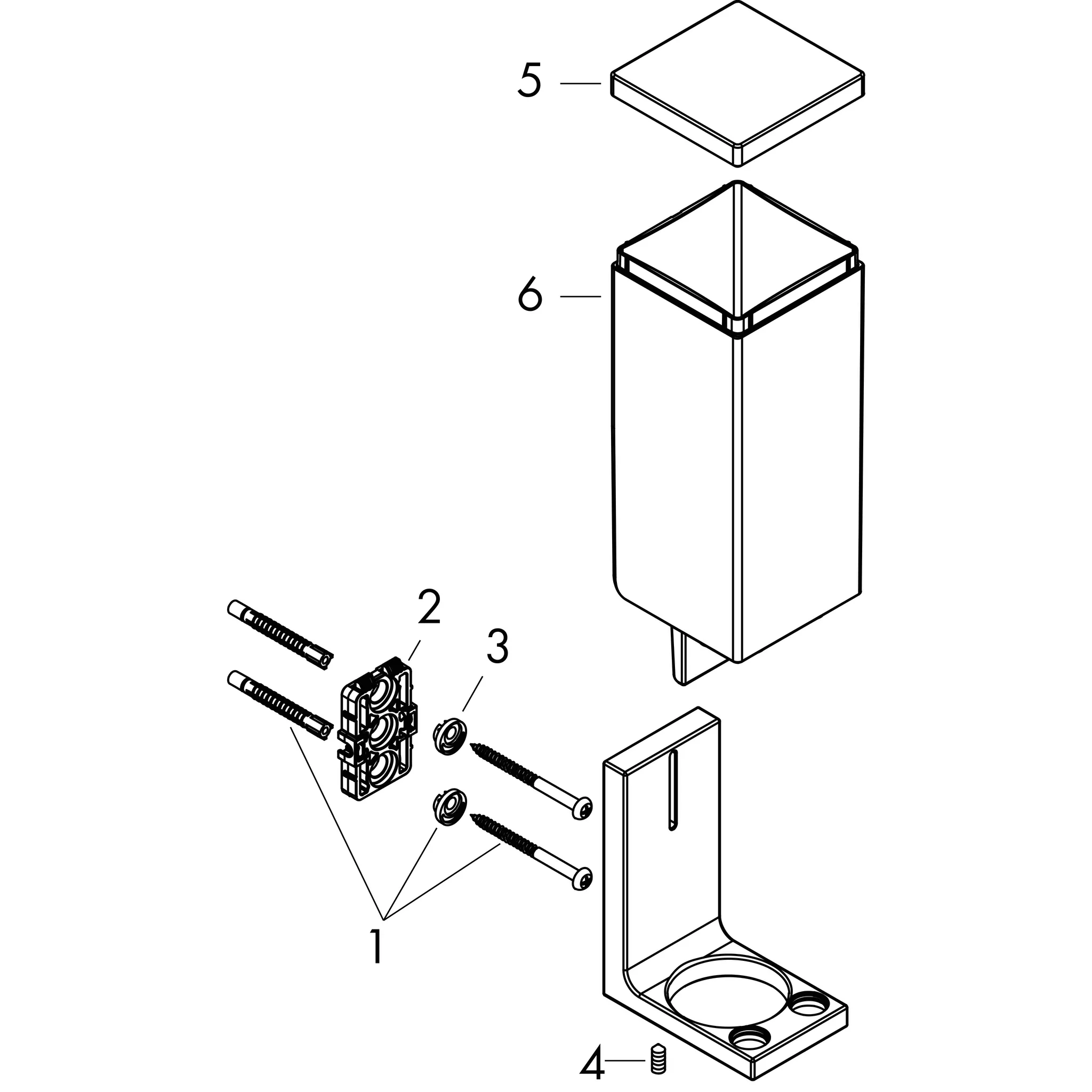 Hansgrohe AXOR Universal Rectangular Lotionspender, Chrom Hansgrohe AXOR Universal Rectangular Lotionspender, Chrom
