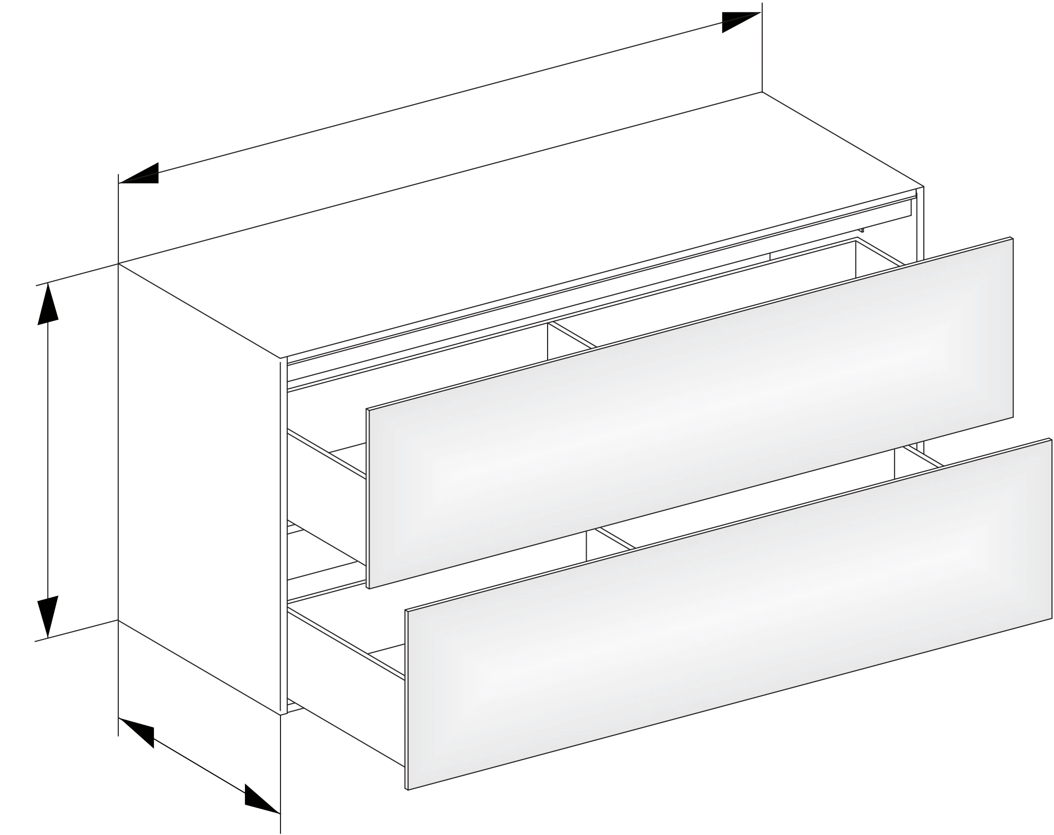 KEUCO Sideboard mit Auszügen „Edition 11“ Weiß (Glas, satiniert), Weiß (Lack, seidenmatt), ohne Beleuchtung 140 × 70 × 53,5 cm KEUCO Sideboard mit Auszügen „Edition 11“ Weiß (Glas, satiniert), Weiß (Lack, seidenmatt), ohne Beleuchtung 140 × 70 × 53,5 cm