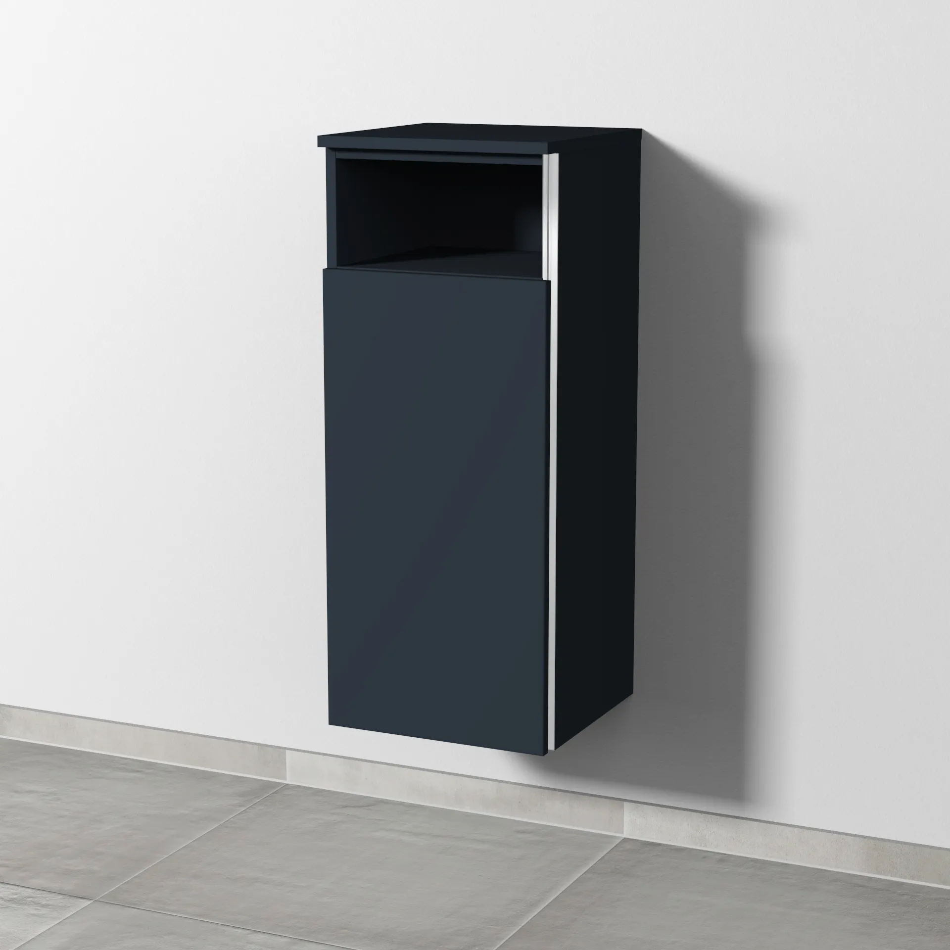 Sanipa Mittelschrank „3way“ 350 × 850 × 345 mm Anschlag links, in Marine (matt), Anschlag links