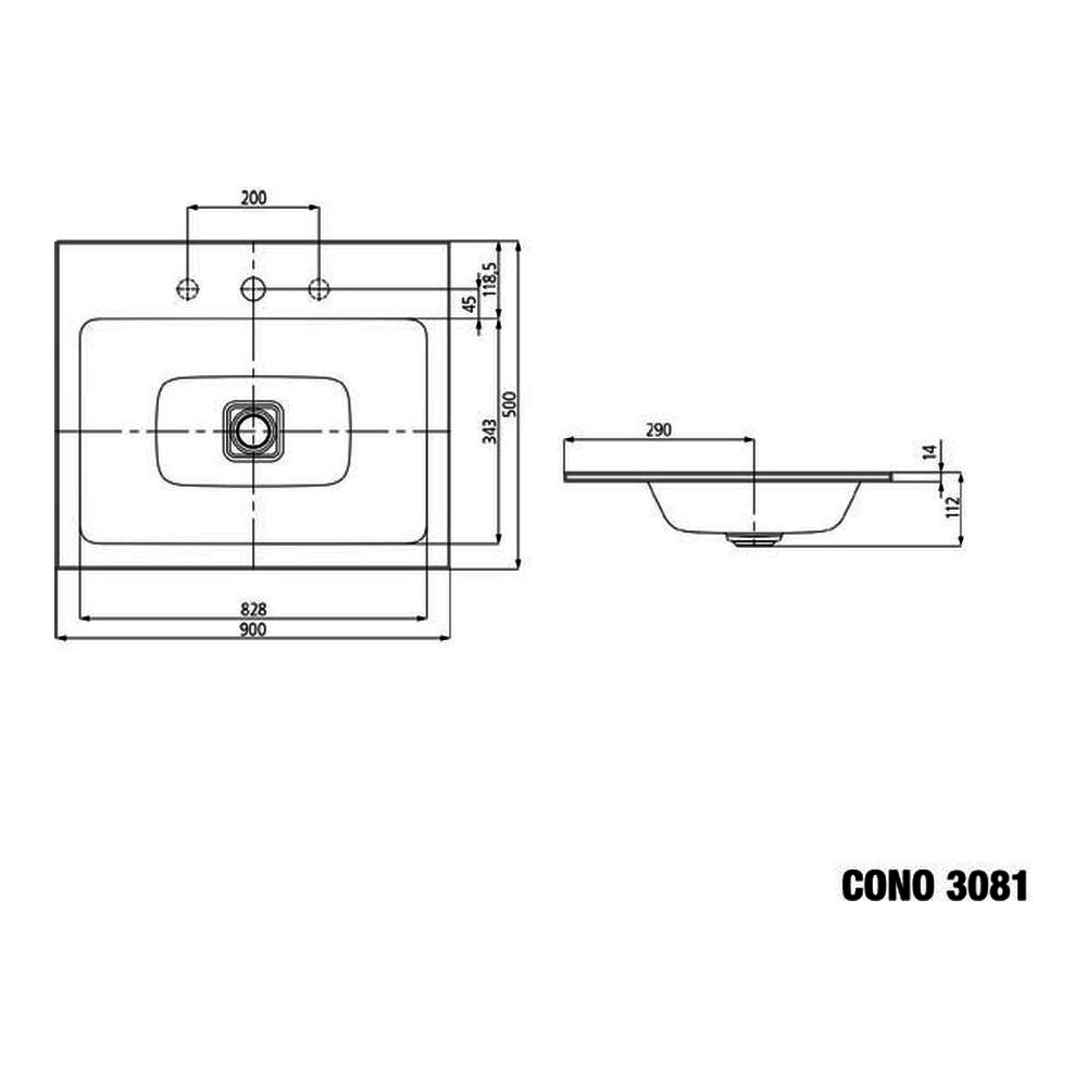 Cono Einbauwaschtisch ohne Hahnloch ohne Überlauf mit Perl-Effekt 90 x 50 cm schwarz matt Sonderangebot Cono Einbauwaschtisch ohne Hahnloch ohne Überlauf mit Perl-Effekt 90 x 50 cm schwarz matt Sonderangebot
