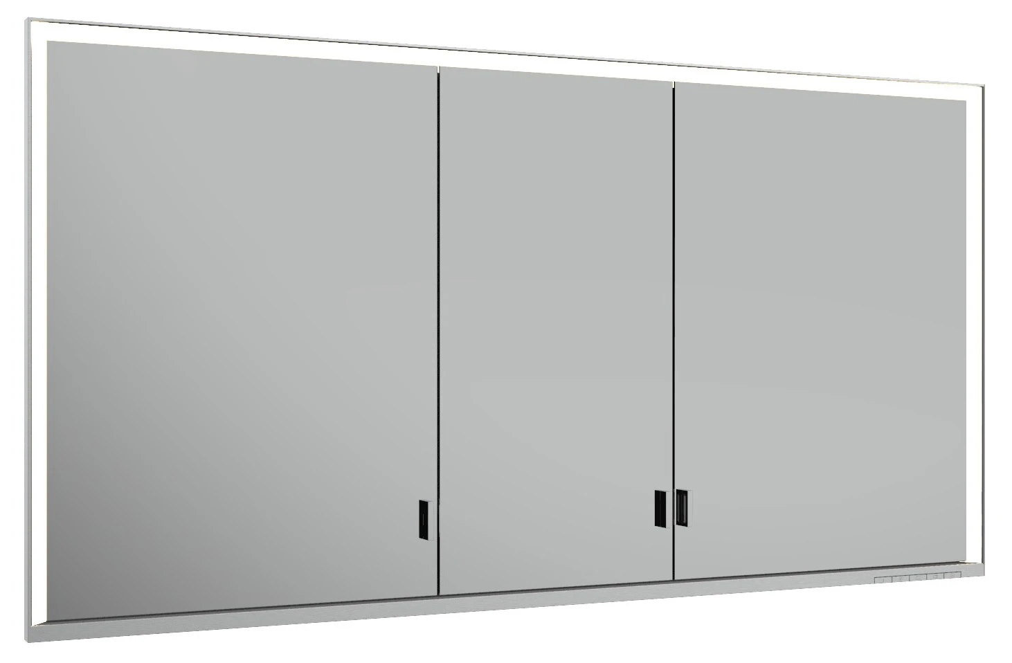 KEUCO Wandeinbau Spiegelschrank mit verdecktem Ablagefach „Royal Lumos“ in Silber (eloxiert), Unterputz, mit Steckdosen, ohne Spiegelheizung 1400 × 735 × 165 mm KEUCO Wandeinbau Spiegelschrank mit verdecktem Ablagefach „Royal Lumos“ in Silber (eloxiert), Unterputz, mit Steckdosen, ohne Spiegelheizung 1400 × 735 × 165 mm