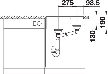 BLANCO SUBLINE 340/160-F