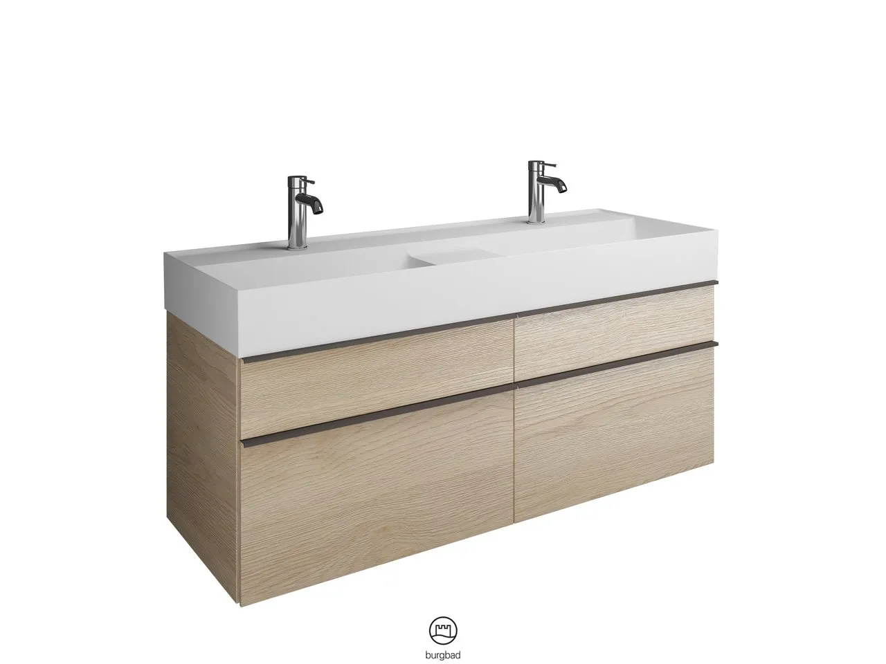 burgbad Badmöbelset „Yumo“ in Weiß Hochglanz burgbad Badmöbelset „Yumo“ in Weiß Hochglanz