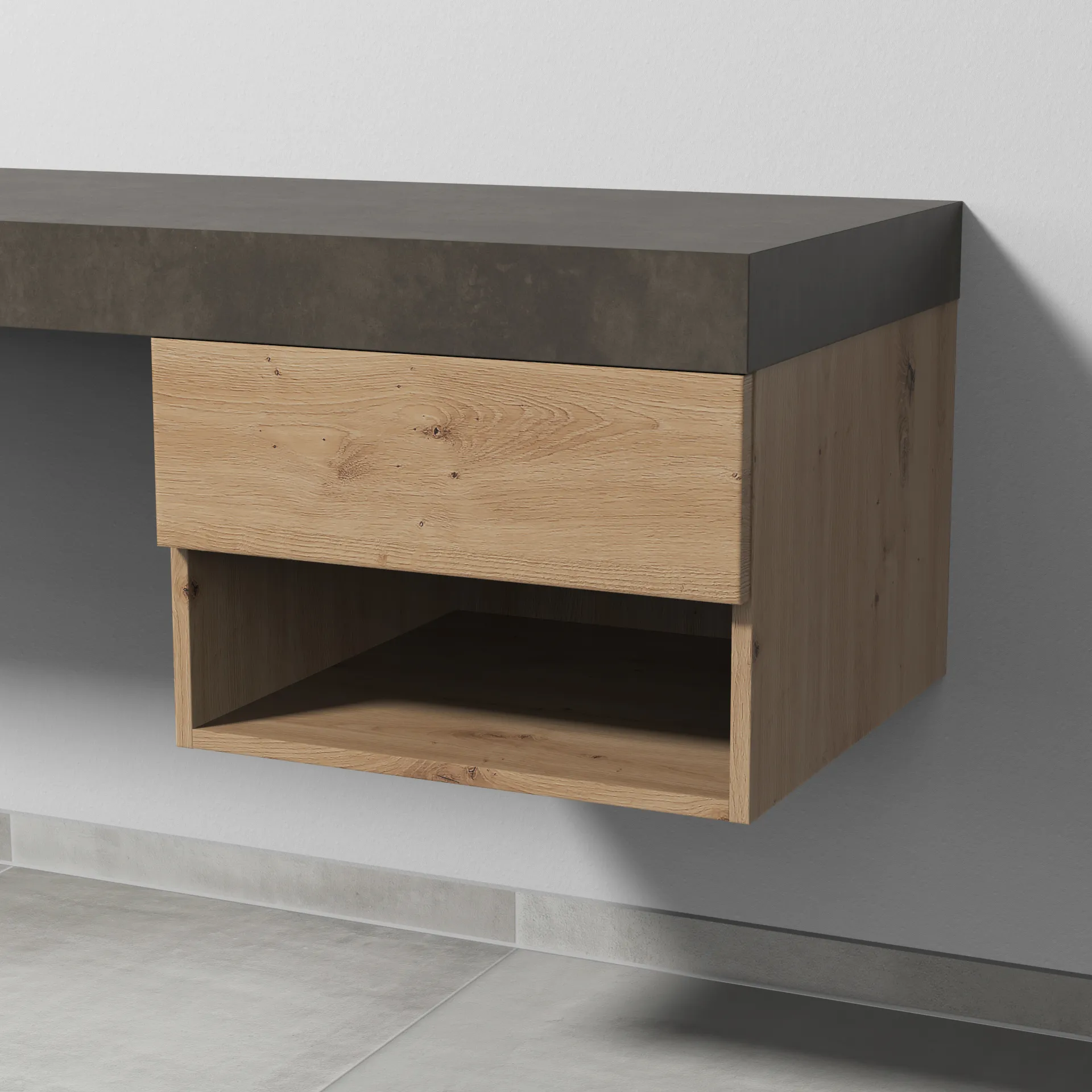 Sanipa Anbauschrank „2morrow“ 500 × 340 × 520 mm in Eiche Natural-Touch