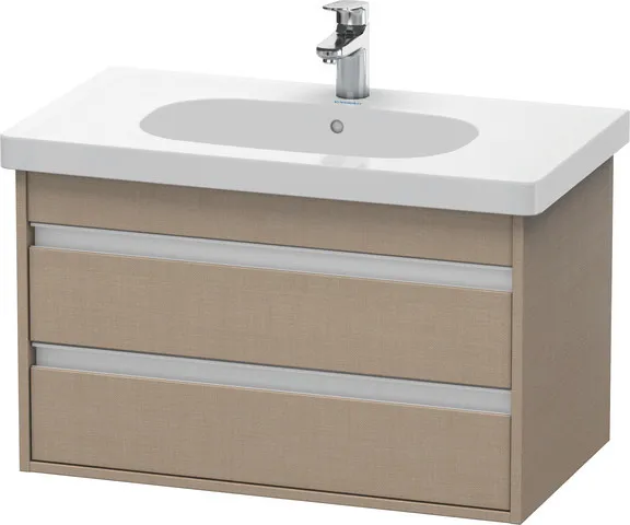 Duravit Waschtischunterschrank wandhängend „Ketho“ 80 × 48 × 45,5 cm Leinen
