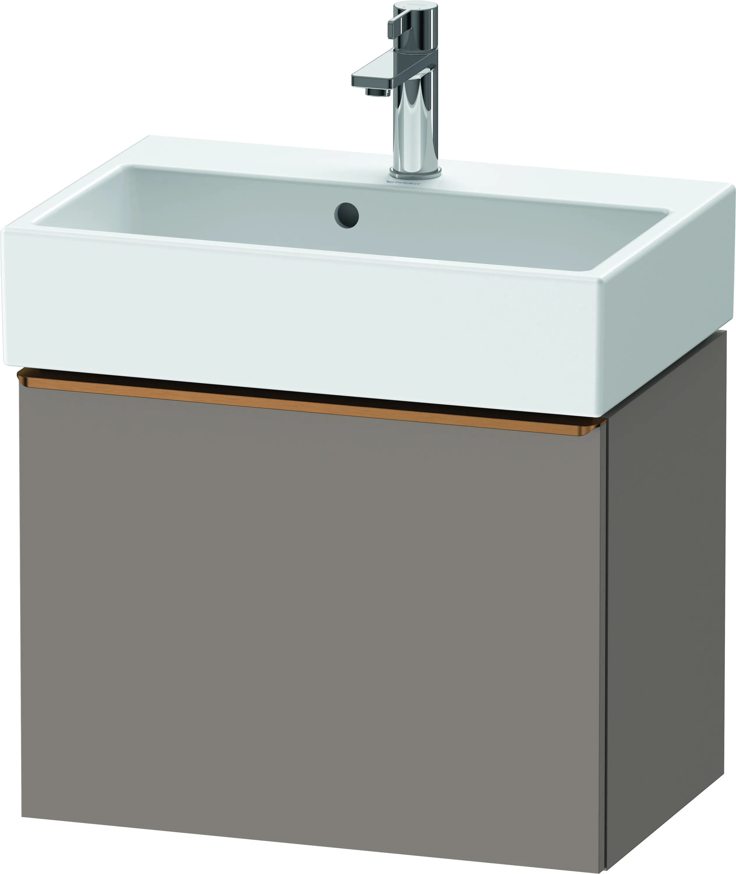 Duravit Waschtischunterschrank wandhängend „D-Neo“ 58,4 × 44 × 37,2 cm Basalt Matt