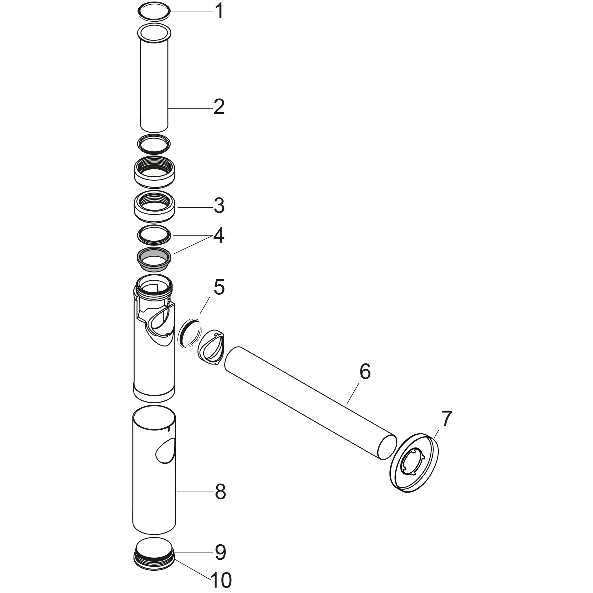 Hansgrohe AXOR Design Siphon Flowstar S Edelstahl Optic, Verstellweg 60–165 mm, Wandabstand 330 mm, Stauwasserhöhe 75 mm, Anschluss G 11/4 Hansgrohe AXOR Design Siphon Flowstar S Edelstahl Optic, Verstellweg 60–165 mm, Wandabstand 330 mm, Stauwasserhöhe 75 mm, Anschluss G 11/4