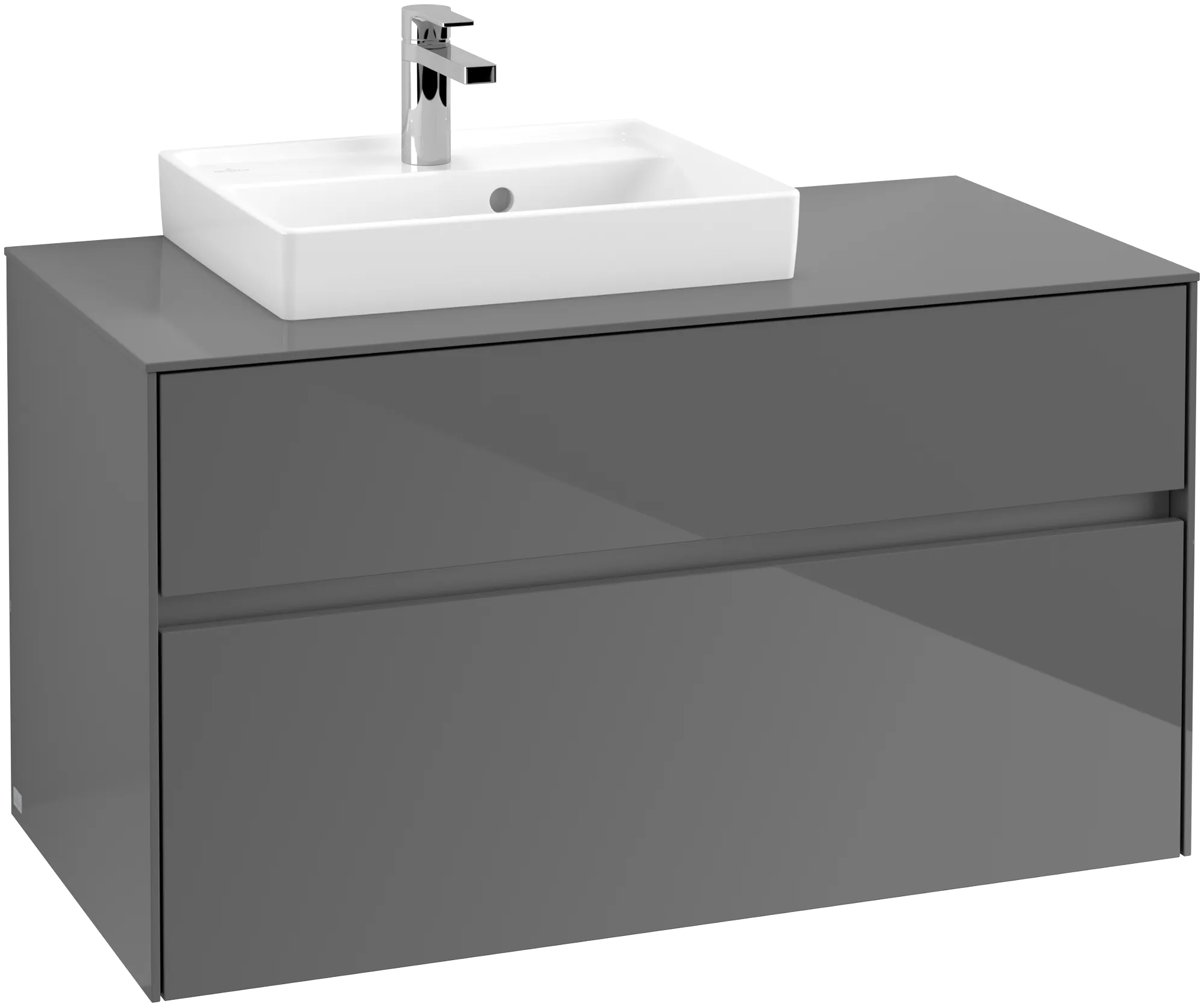 Villeroy & Boch Collaro Waschbeckenunterschrank C014B0 Glossy Grey