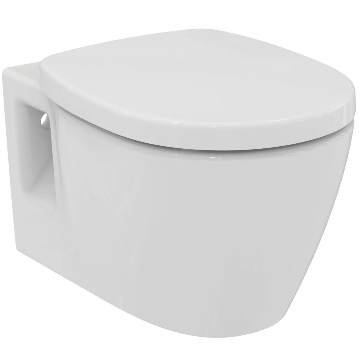 WC-Paket Connect, WC randlos, mit WC-Sitz Softclosing, 365x550x340mm, Weiß