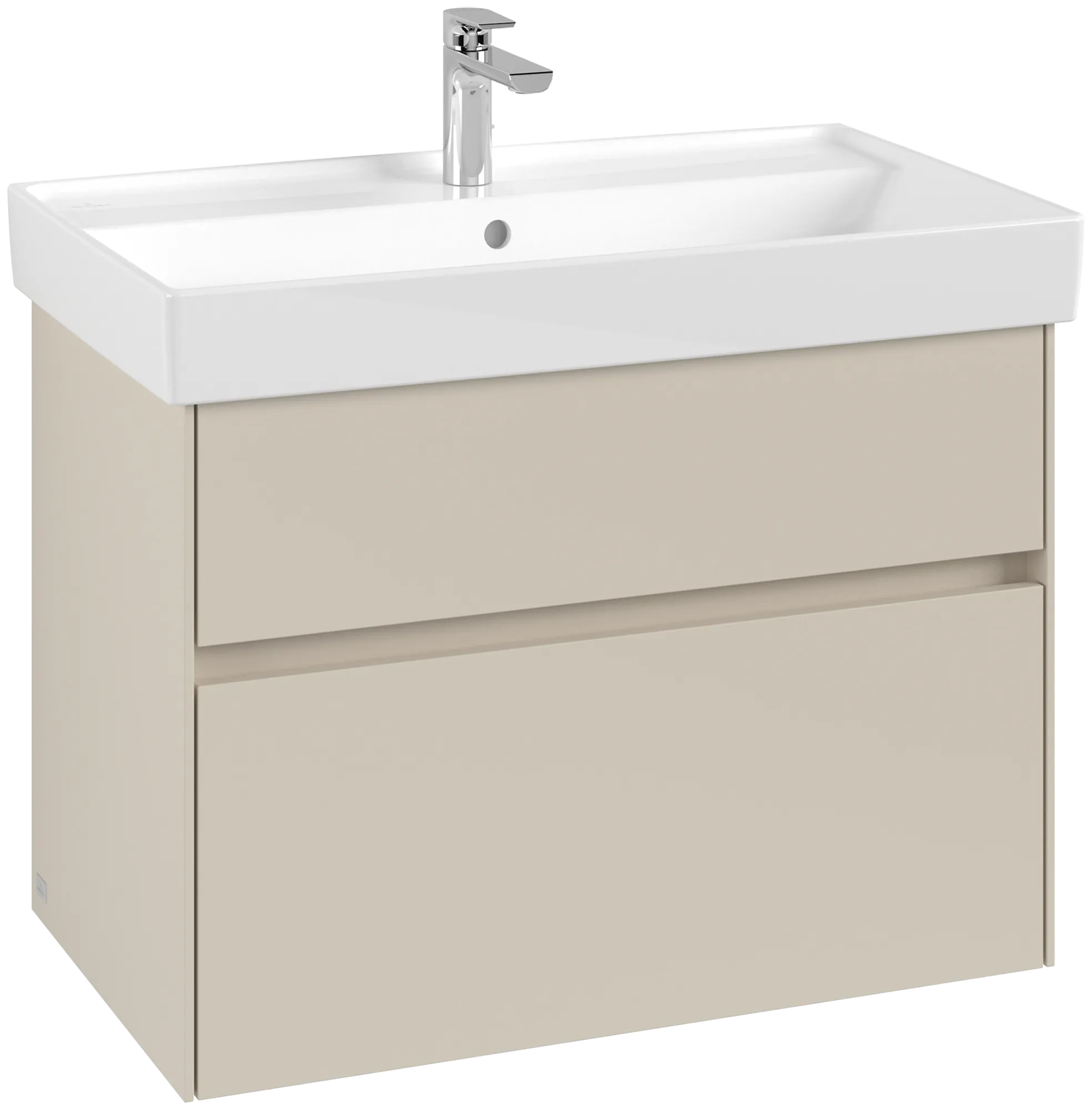 Villeroy & Boch Waschtischunterschrank „Collaro“ 754 × 546 × 444 mm Cashmere Grey, für Becken mittig, ohne Beleuchtung