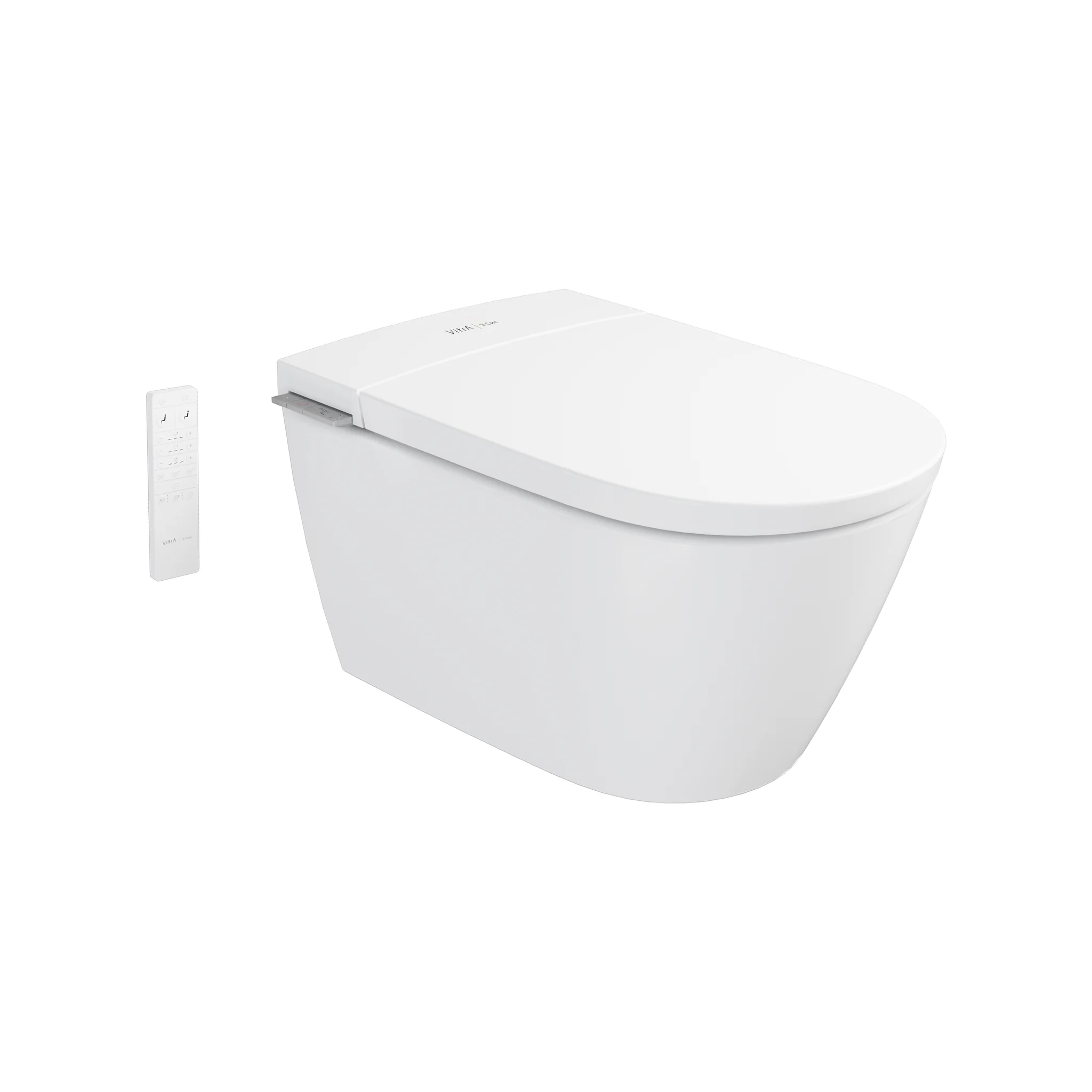 VitrA V-Care 3.0 Prime Dusch-Wand-WC, weiß Hochglanz, 38 x 60 x 41 cm (BxTxH), mit Vortex-Spülung, Bidetfunktion und beheiztem Sitz