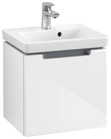 Villeroy & Boch Waschtischunterschrank „Subway 2.0“ 44 × 42 × 35,2 × 35,2 cm Glossy White, mittig, ohne Beleuchtung