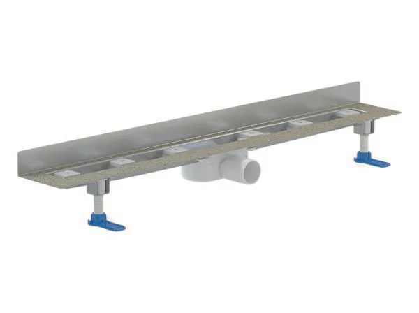 Dallmer Duschrinne CeraLine Nano W 600 mm, Edelstahl 1.4301, DN 50, Wandmontage