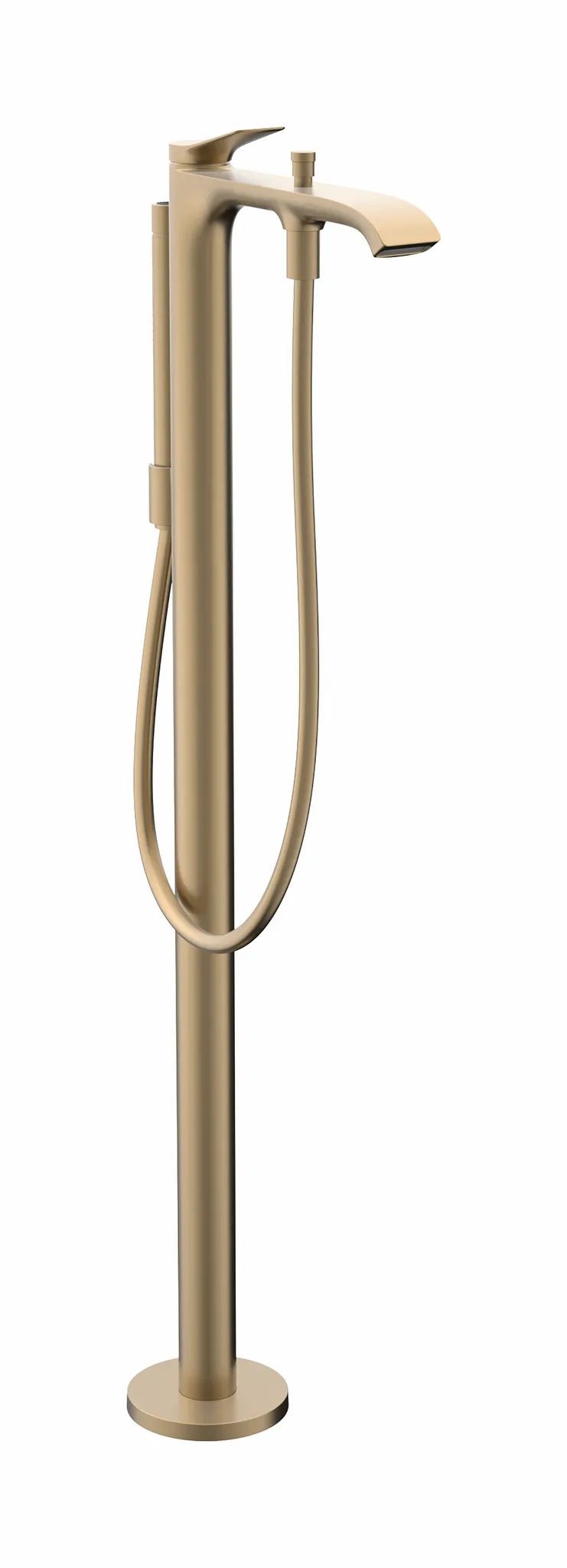 Wannenmischer Vivenis Fertigset zur Bodenmontage chrom