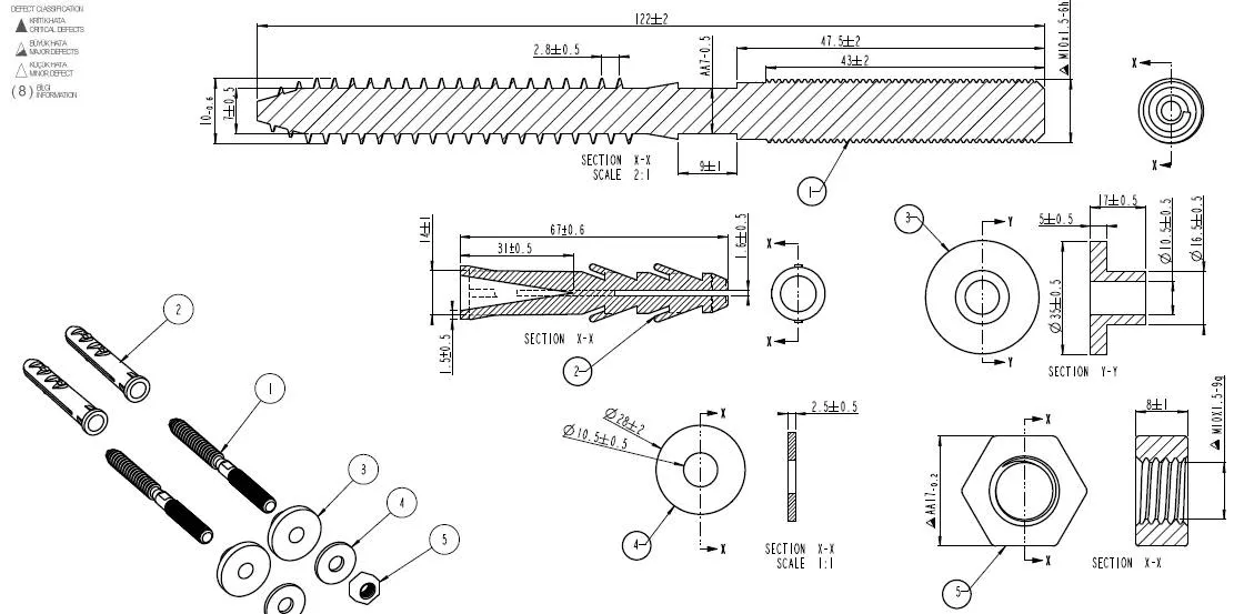 VitrA Ersatzteil Montageset für Standard-Waschtische VitrA Ersatzteil Montageset für Standard-Waschtische
