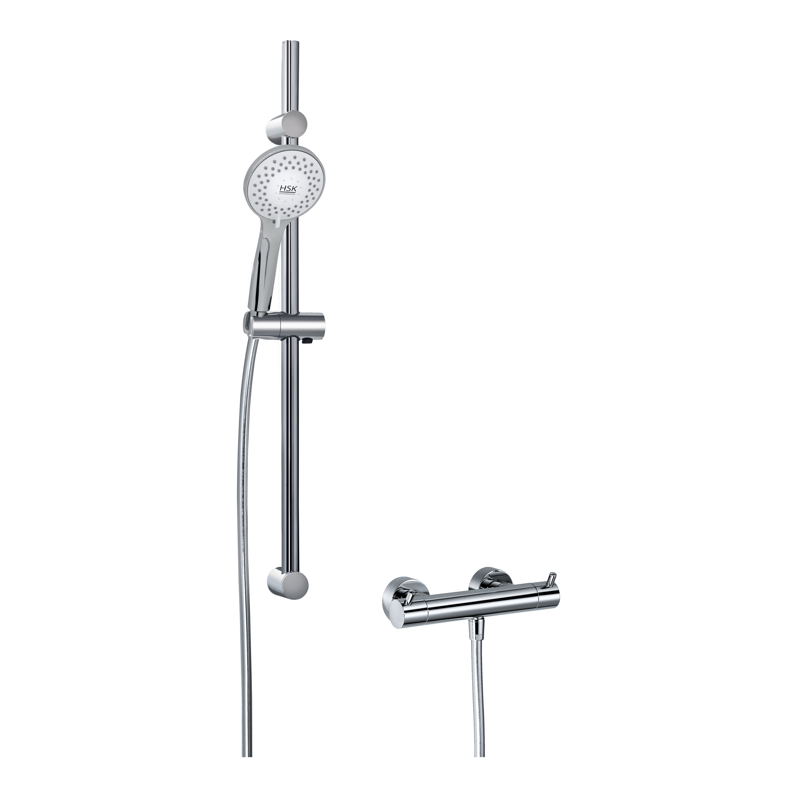 HSK gerahmte Schiebetür 3-teilig „Favorit“ Glas Chinchilla, Profile Weiß, H: 1850 mm HSK gerahmte Schiebetür 3-teilig „Favorit“ Glas Chinchilla, Profile Weiß, H: 1850 mm