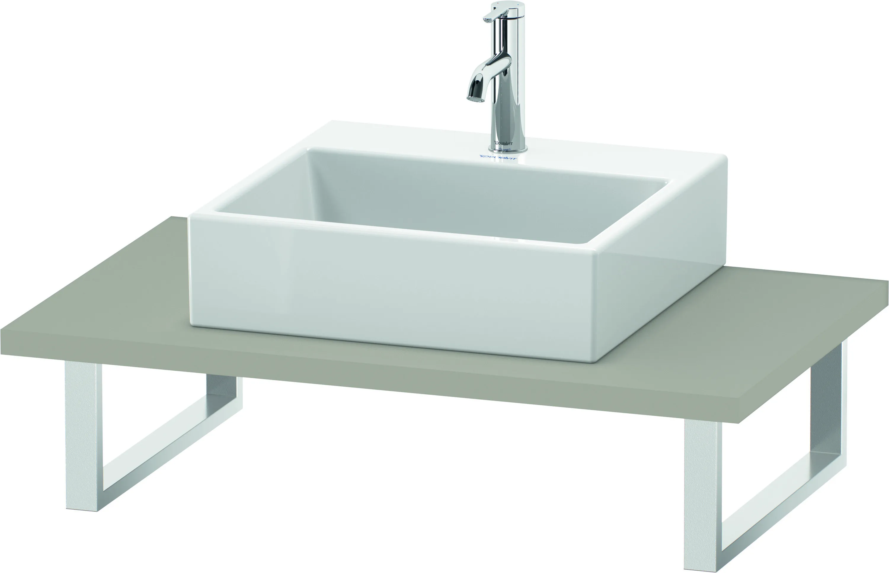 Duravit Konsole „L-Cube“ in Taupe Matt Duravit Konsole „L-Cube“ in Taupe Matt