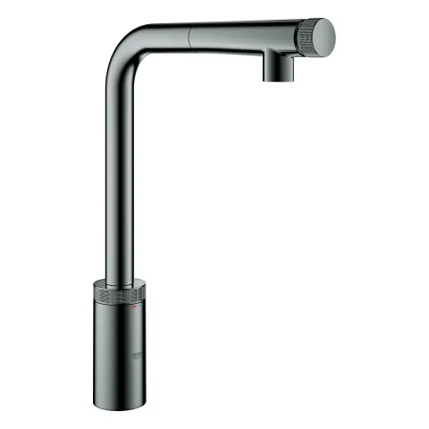 Spültischbatterie Minta SmartControl 31613, Einlochmontage, An/Aus per Knopfdruck, Volumensteuerung durch Drehen, Temperatureinstellung durch Drehen des Mischventils am Armaturenkörper, getrennte innenliegende Wasserwege, chrom Spültischbatterie Minta SmartControl 31613, Einlochmontage, An/Aus per Knopfdruck, Volumensteuerung durch Drehen, Temperatureinstellung durch Drehen des Mischventils am Armaturenkörper, getrennte innenliegende Wasserwege, chrom