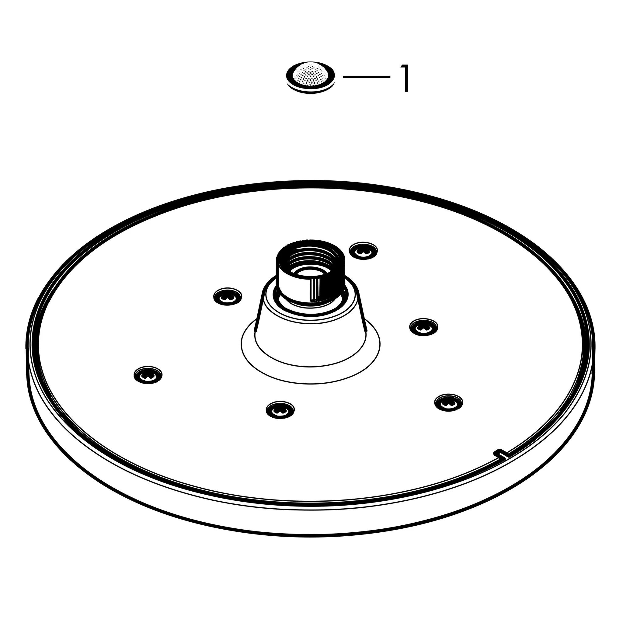 Hansgrohe Vernis Blend Kopfbrause 200 1jet, Chrom Hansgrohe Vernis Blend Kopfbrause 200 1jet, Chrom