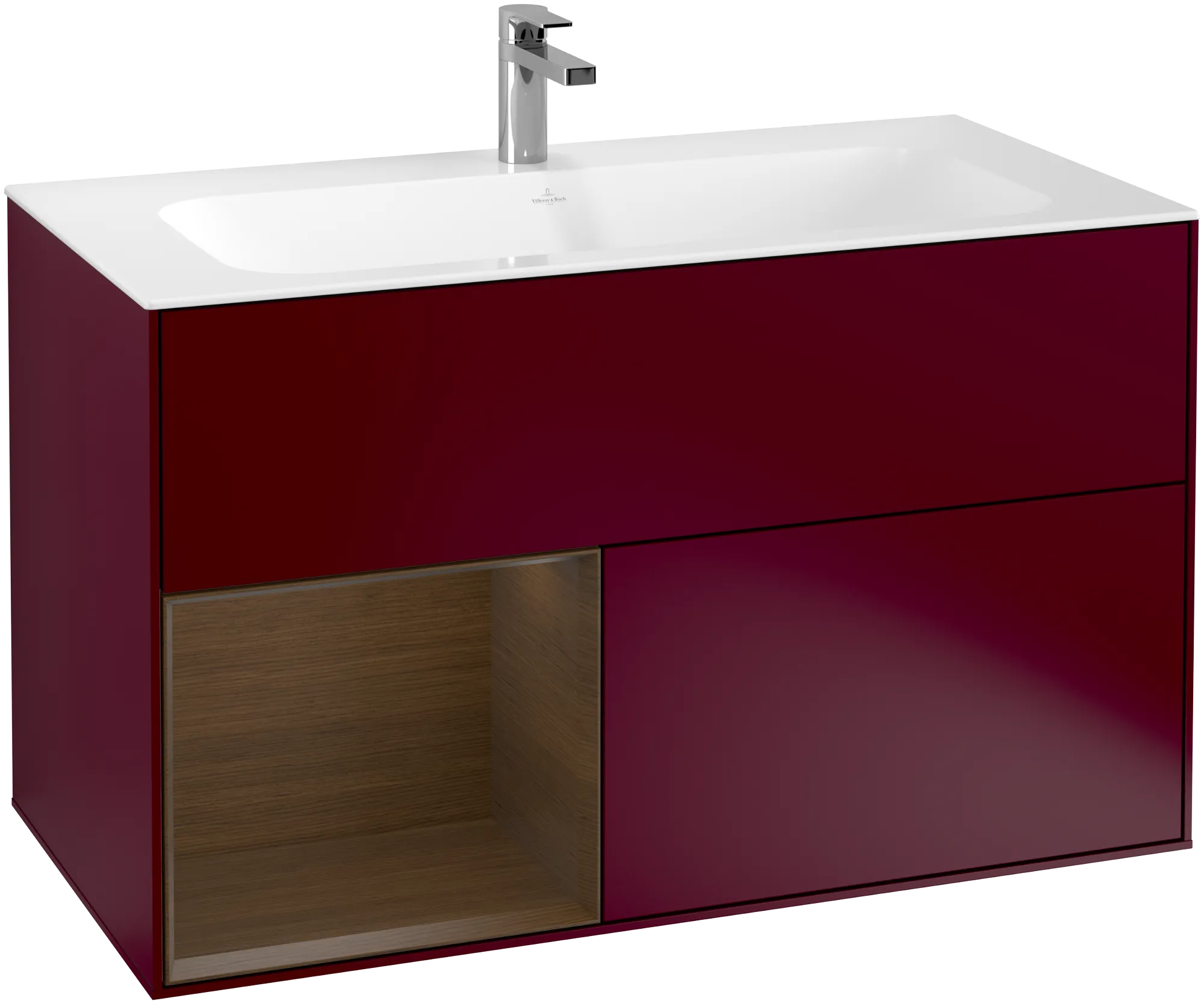 Villeroy & Boch Finion Waschbeckenunterschrank G03, 996x591x498mm, Eckig, Beleuchtung