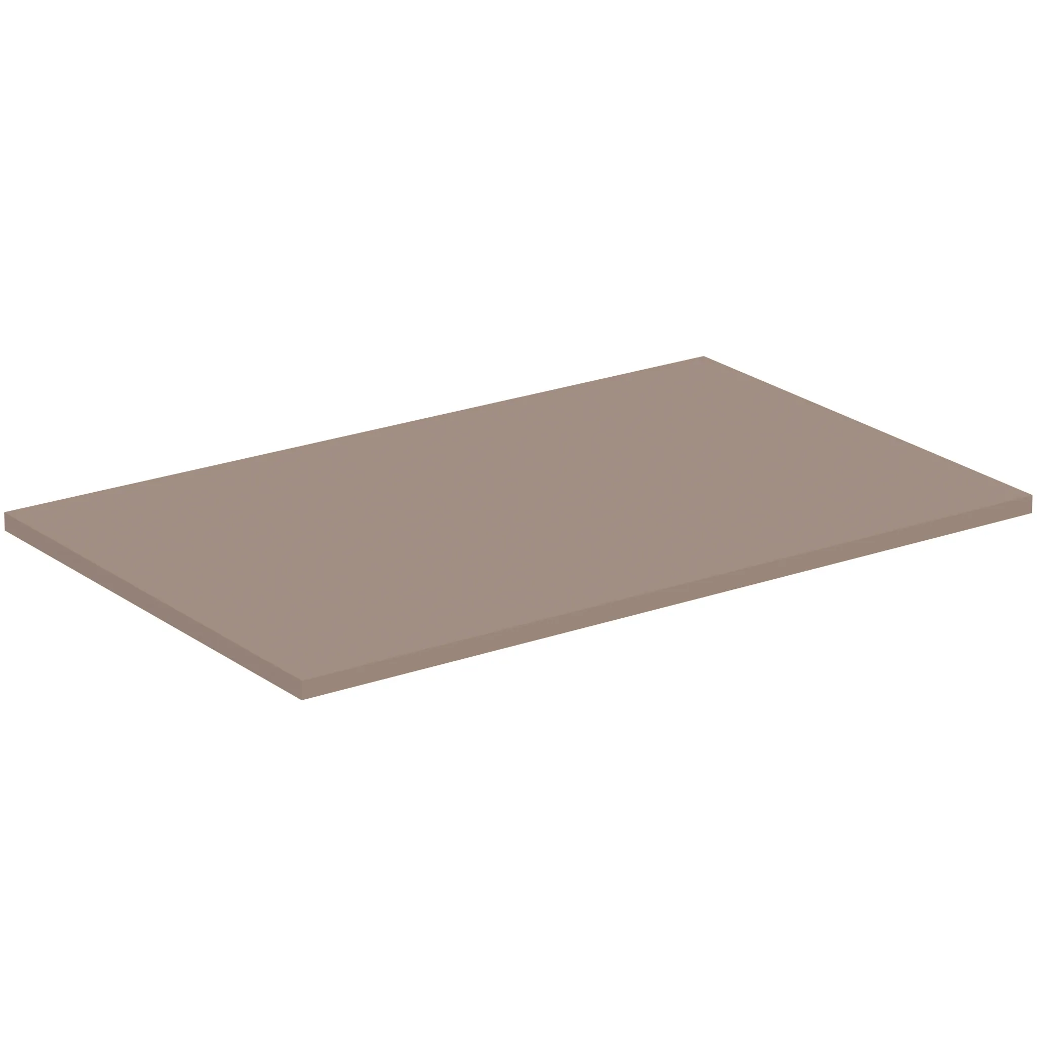 Waschtischplatte i.life B ohne Ausschnitt 802x506x18mm Weiß matt