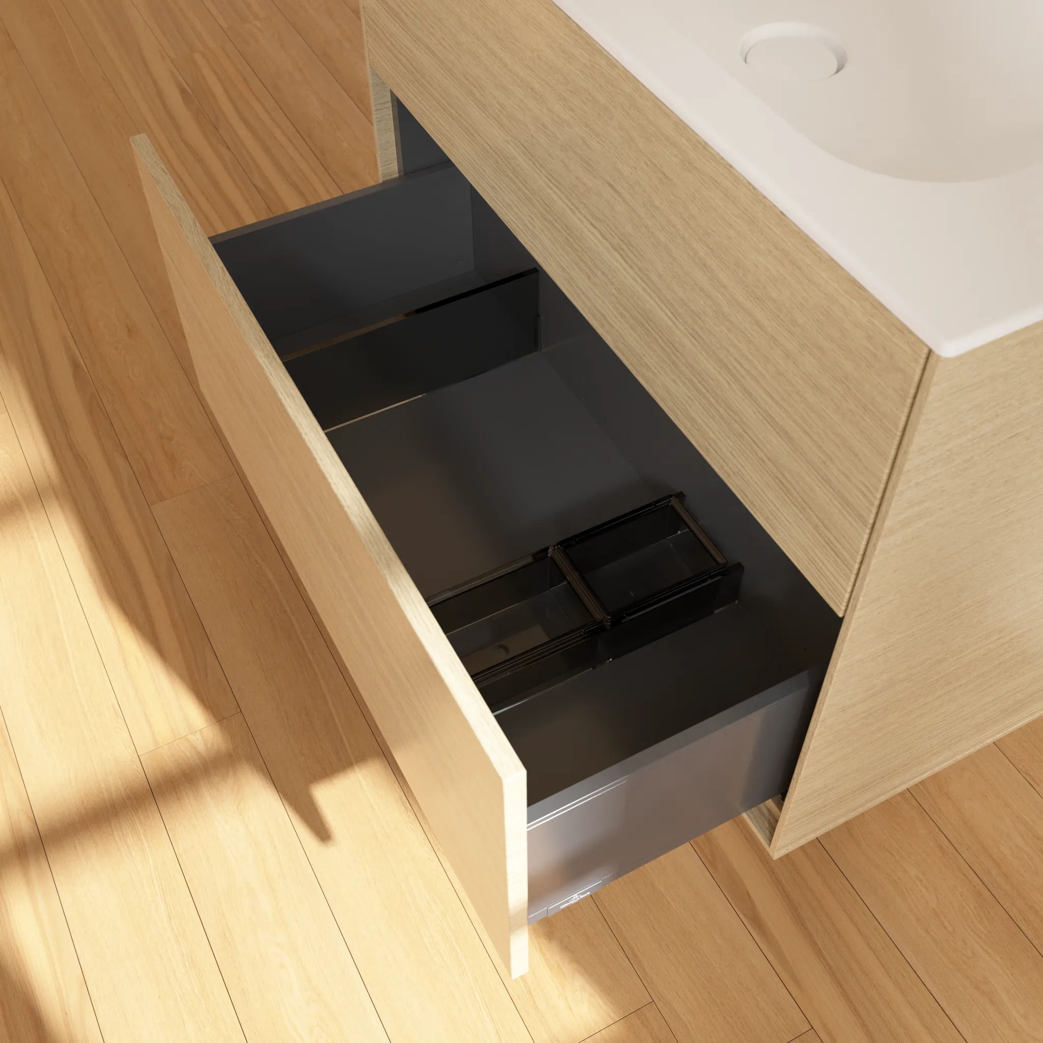Villeroy & Boch Finion Waschbeckenunterschrank F01, 796x591x498mm, PC Oak Veneer