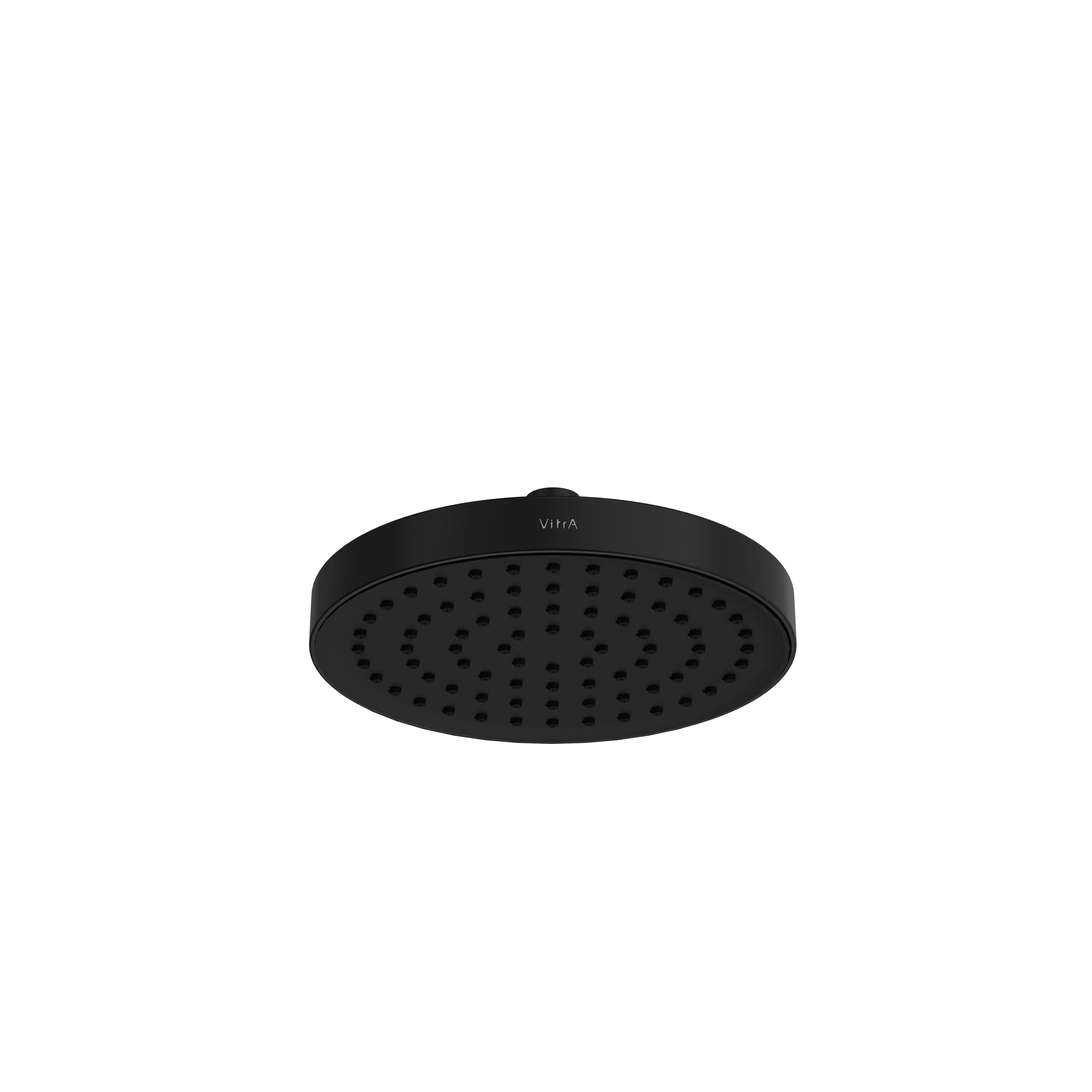 Base Round Kopfbrause Form rund Durchmesser 20 cm Schwarz Matt