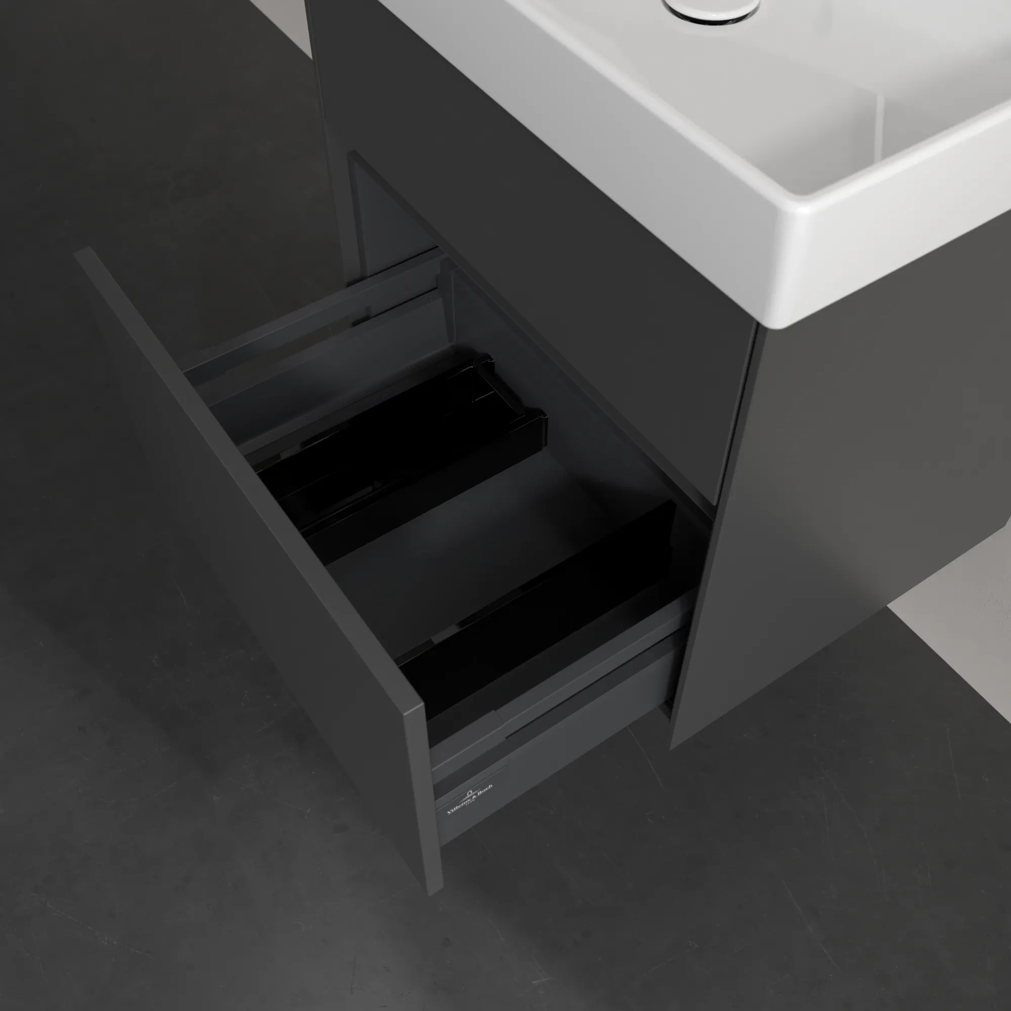 Villeroy & Boch Collaro Waschbeckenunterschrank 554x546x444 mm Graphite Villeroy & Boch Collaro Waschbeckenunterschrank 554x546x444 mm Graphite